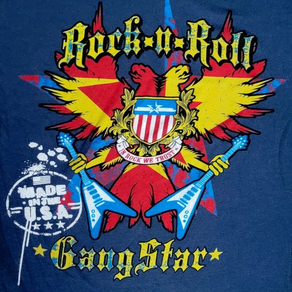 Rock and Roll Gangstar Tee womens med - Picture 1 of 2